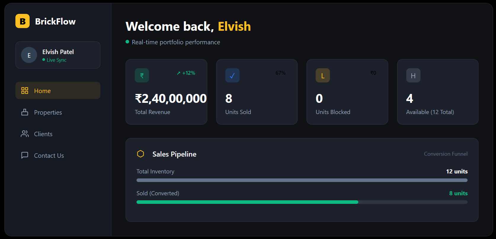 BrickFlow Real Estate Interface